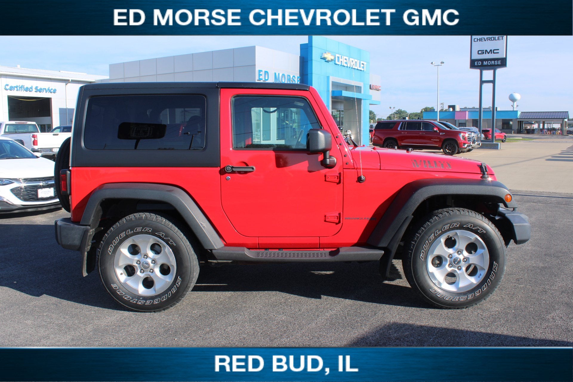 Used 2018 Jeep Wrangler JK Willys Wheeler with VIN 1C4AJWAG3JL912248 for sale in Red Bud, IL